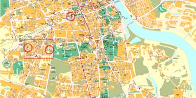 Карта вуліц Варшавы, Польшча