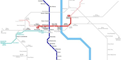 Карта метро ў Варшаве, Польшча